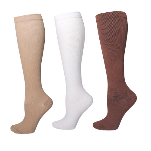 Chaussettes de course antidérapantes avec pression-Gris S/M 2