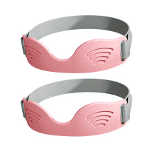 Sangle de soutien de rotule en Silicone, attelle de genou-rose