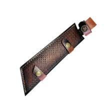 Gaine de coupe en cuir, couvercle de lame avec attaches-Style 1