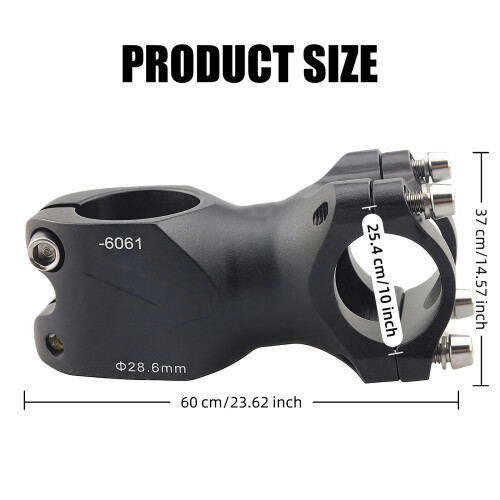 Potence de vélo en aluminium durable, universelle pour de 2