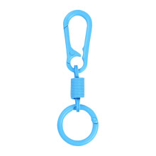 5 Stuks Kleine Lichtgewicht Sleutelhanger Ringen Met Lente-Blauw