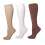 Chaussettes de mollet compressées améliorant les-Blanc L/XL 3