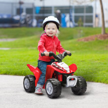 AIYAPLAY Honda Licensed Kids Electric Quad Bike 6V ATV for 1.5-3 Years, Red