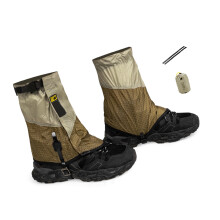 Couvre-jambes de randonnée, guêtres anti-neige, Texture en-Kaki