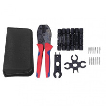 Solar Cable Crimping Tool Safe Accurate Ratchet Crimping Plier IP67 1000W Connector Multifunctional Wrench Kit 25-26s