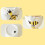 Ceramic Eggs Cup Tray Compact With Bees Embossed Pattern Breakfast Dish Holder Multipurpose Kitchen Decor 2