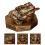 Dark Brown Resin Toad Figurine Feng Shui Wealth Table Decor 5