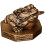 Dark Brown Resin Toad Figurine Feng Shui Wealth Table Decor 3