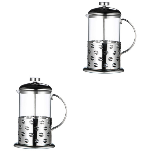 2Stück Druckkaffeekanne Mit 1000ml 2