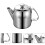 1pc Silver Stainless Steel Tea Kettle For Home Use 10