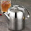 1pc Silver Stainless Steel Tea Kettle For Home Use 6