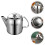 1pc Silver Stainless Steel Tea Kettle For Home Use 8