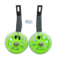Bicycle Training Wheels Heavy Duty Adjustable Stabilizers For 12 14 16 18 20 Inch Kids Bikes Green