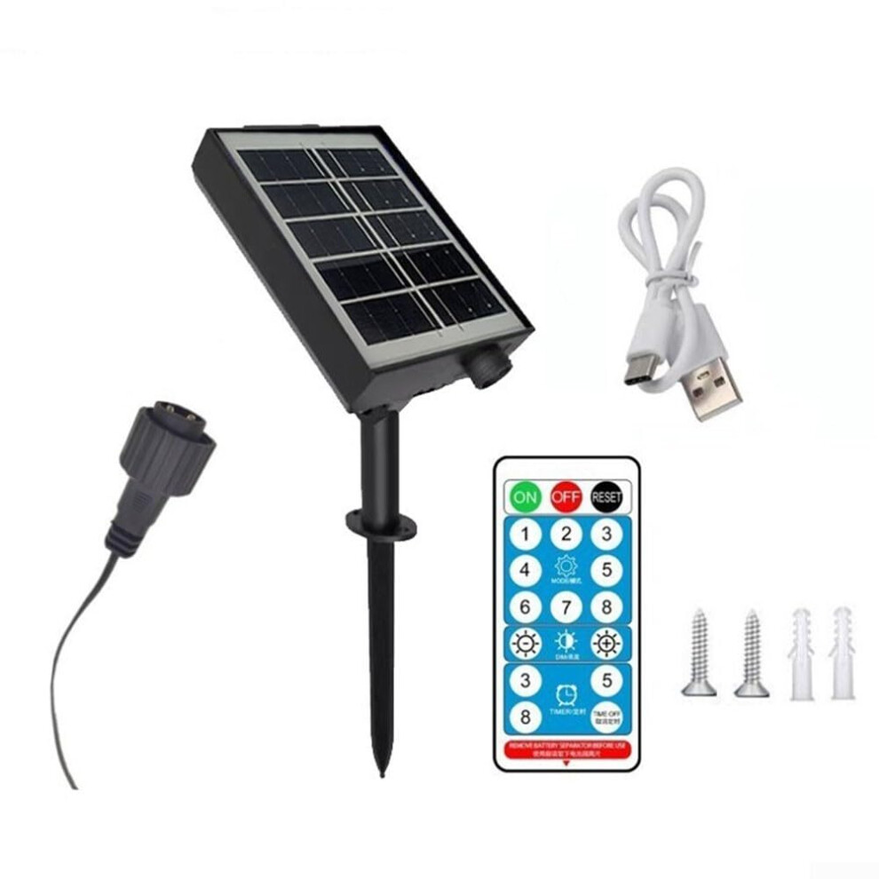 Solar Control Box For 3 7V/24V Light Strings (3V) Flexible Charging Options Compatible With 7V And 24V Led Strings 9084446410747