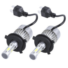 2pcs S2 H4 72W 8000LM LED Headlight Bulbs Hi/Lo Beam 6000K White
