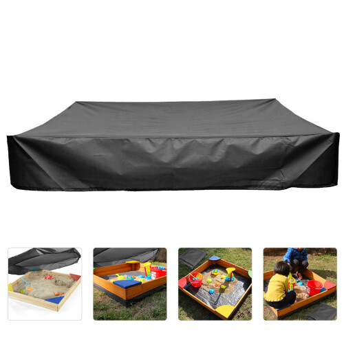 Worgeous  Bunker Cover Bath Sandbox Protector Covers Small Child Black 2