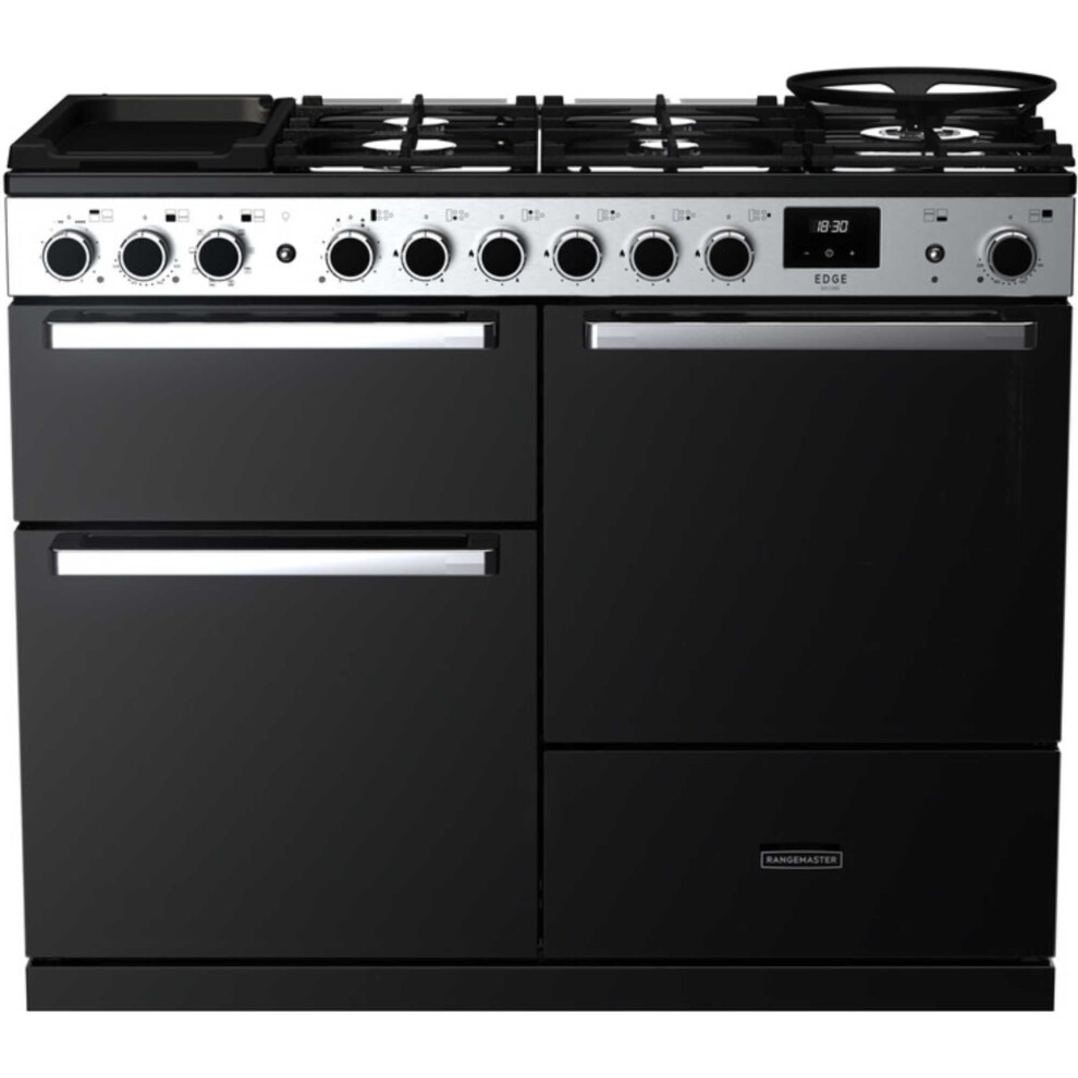 Rangemaster EDDLO110DFGBLK/CM1 Edge Deluxe OC 110cm Dual Fuel Black (Glass) - Image 6