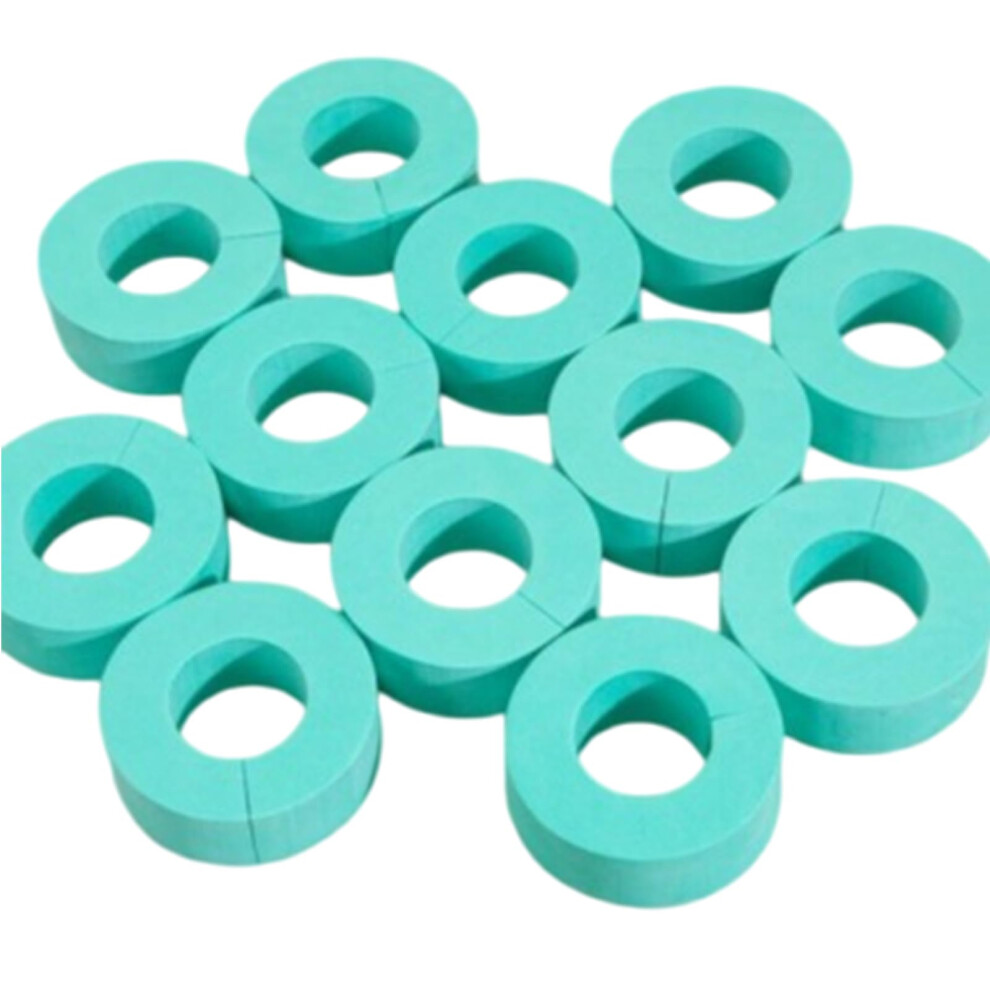 Green Sponge Foam Hair Rollers 12-Piece No-Heat Sleep Curlers Large Size Hair Styling Tool