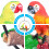 Simulation Papagei Garten Harz Macaw 9