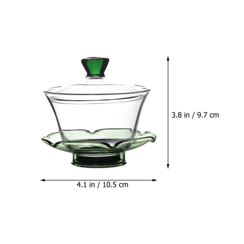 Conjunto De Taça Transparente E De Chinês 1
