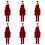Nutcrackers Christmas Tree Decorations Plastic-Burgundy 6 1
