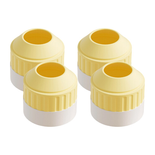 4-pack siliconen deurgreepbeschermers, schokabsorberende-Geel