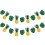 2 Pcs Pineapple Turtle Back Leaf Hanging Decoration Party Bunting 6