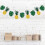 2 Pcs Pineapple Turtle Back Leaf Hanging Decoration Party Bunting 5