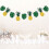 2 Pcs Pineapple Turtle Back Leaf Hanging Decoration Party Bunting 4