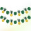 2 Pcs Pineapple Turtle Back Leaf Hanging Decoration Party Bunting 8