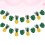 2 Pcs Pineapple Turtle Back Leaf Hanging Decoration Party Bunting 9