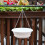2Pcs White Hanging Flowerpot with Tray Durable Plastic Plant Planter 11