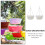 2Pcs White Hanging Flowerpot with Tray Durable Plastic Plant Planter 6
