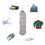 2St Multifunctionele Plastic Zak Organizer Met Ophangdesign 4