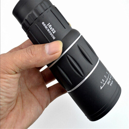 16X52 Monocular Óptico Para Caça Acampamento (Preto) 2