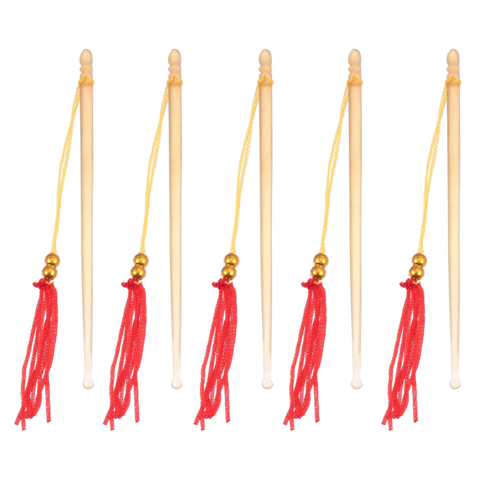 Artibetter 5Pcs Horn Ear Cleaning Tools Easy-Handle Khaki Ear Picks
