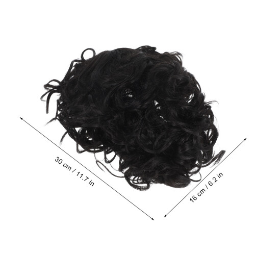 Short Afro Lockige Perücke Für Mit Synthetikhaar 1
