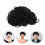 Short Afro Lockige Perücke Für Mit Synthetikhaar 10