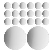 60 Stk Selbstklebende Acrylspiegel 5 Cm Flexible Spiegelfolien
