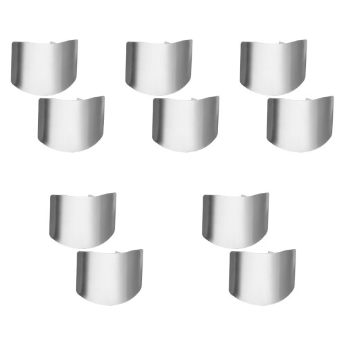 10 Pcs Stainless Steel Kitchen Finger Guards Hand Protectors 2
