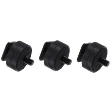 3 Sztuki Adapter Śruby Hot Shoe 1/4 do LED i