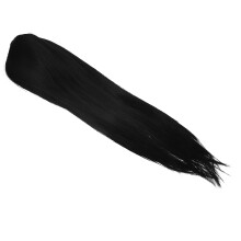 1 Bund Lange Schwarze Synthetische Haare Mittelscheitel 16