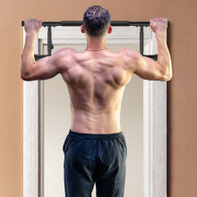 SPORTNOW Pull Up Bar Doorway, Push Up Stand w/ Resistance Bands