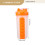 3Stk Wasserflasche Täglicher Gebrauch Mit Pillendose 2