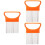 3 Stuks Ui Plug RVS Floss Snijhouder Fruit Groente ( ) 6