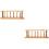 2Pcs Wooden Test Tube Storage Rack Compact Multi-Hole Lab Stand 8