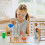 2Pcs Wooden Test Tube Storage Rack Compact Multi-Hole Lab Stand 11