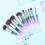 10St Makeup Set Mit -Und Diamantform Kunststoffgriff 9