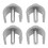 12 Pcs Replacement Handle Clamp Buckle For Crutches Walker Cane 3
