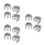 12 Pcs Replacement Handle Clamp Buckle For Crutches Walker Cane 10